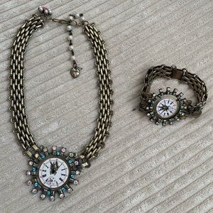 Betsey Johnson necklace and bracelet set